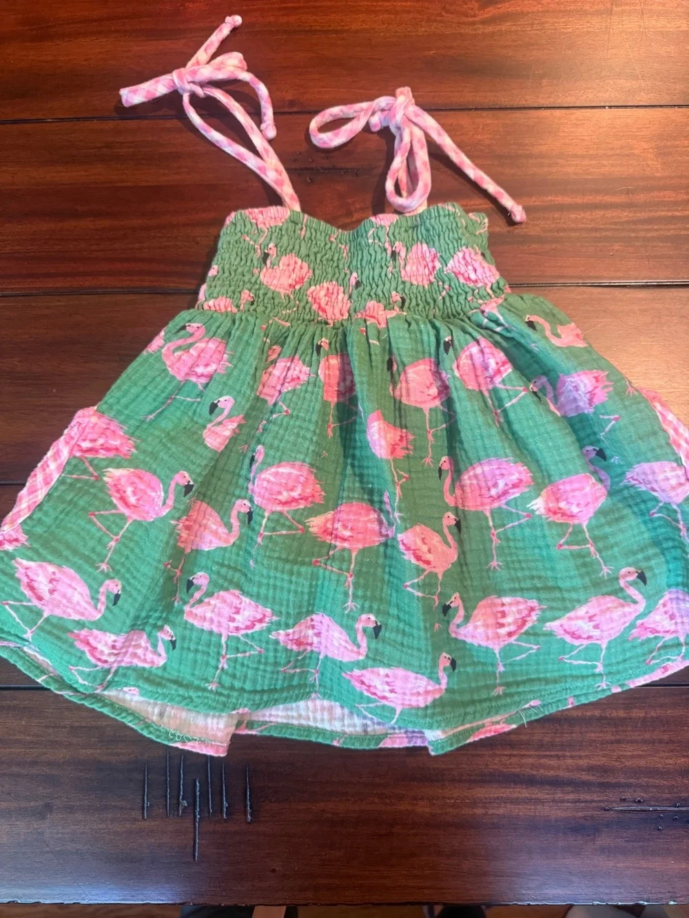 SweetHoney 2T Flamingo Smocked Dress
